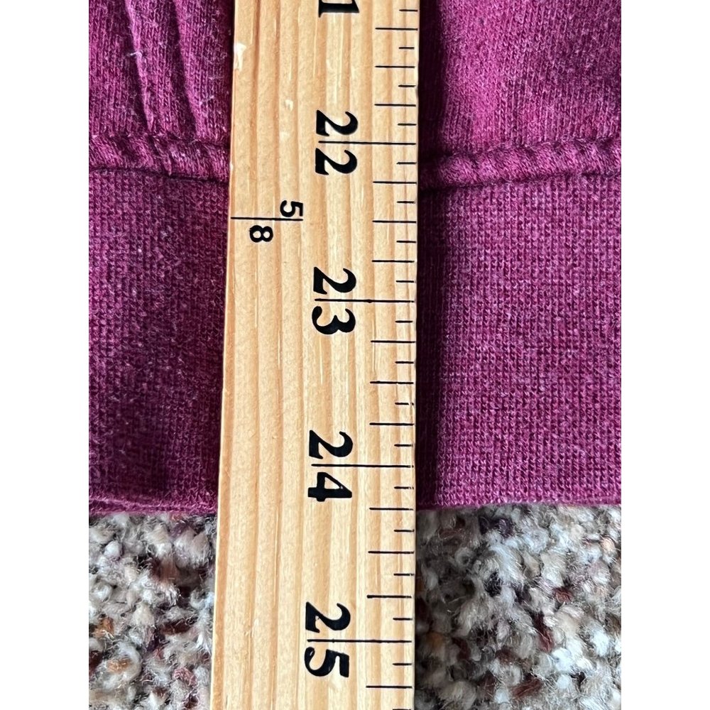 Vans Women's Checkerboard Off The Wall Long Sleeve Hoodie Burgundy Size L - Picture 3 of 6